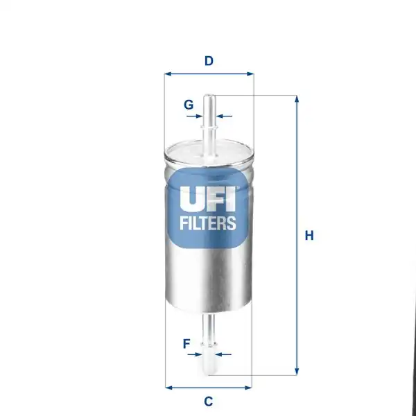 UFI 31.842.00 | Benzin Filtresi (Ford Focus 1.4-1.6 Zetec 98 -) / Volvo (S40-V50-C30-C70) (04-12)