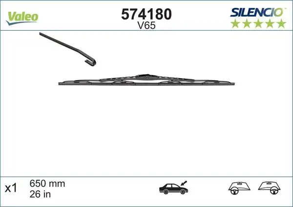 VALEO 574180 | Silencio V65 (X1) (650 mm) Multi