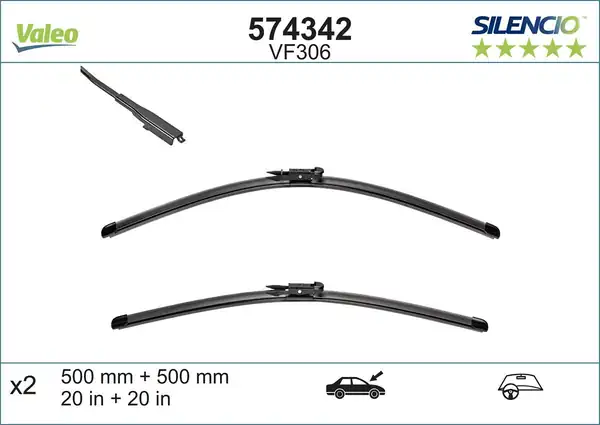 Valeo 574342 Silecek Süpürgesi Bmw E81 E87 E88 E82 05 10