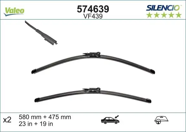 VALEO 574639 | Silecek Süpürgesi Jaguar S-Type 2007 /