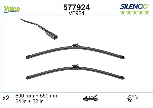 Valeo 577924 Silgi Süpürgesi Ön Mercedes E Serisi W213 2016