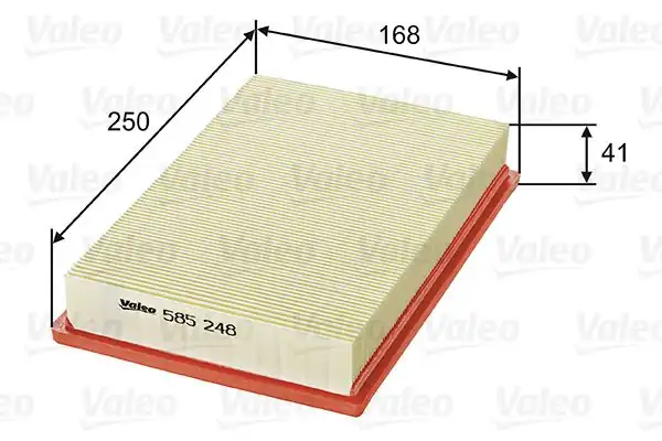 VALEO 585248 | Hava Filtresi (Hyundai Accent 00 / 06 1.3-1.5-1.6 Benzinli Milenyum-Admıre)