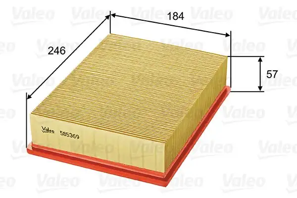 Valeo 585369 Hava Filtresi Opel Kadett E 1 7 D