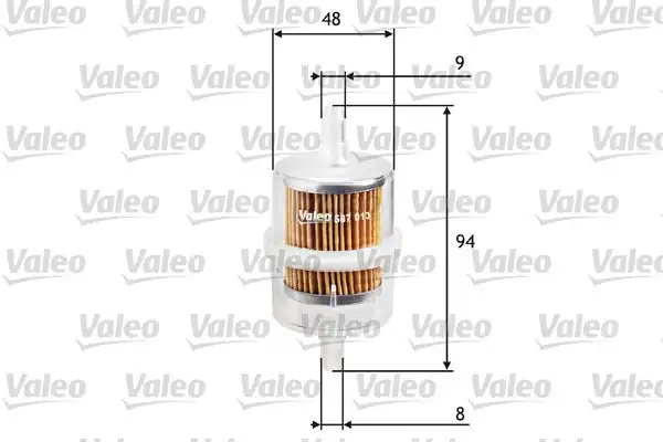 VALEO 587013 | Yakıt Filtresi (Benzin) (Renault: R 4 1.1 Gtl 9