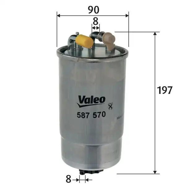 VALEO 587570 | Yakıt Filtresi Opel Corsa D 1.3 CDTI 07-Z13dt-Dth