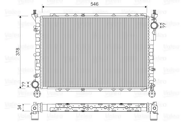 Valeo 731559 Radyatör Klimasız Mekanik Alfa Romeo 145 146 1 3 1 6