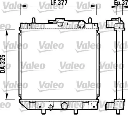 VALEO 731857 | Radyatör Daihatsu Charade (G200) 1.0 (93 /)