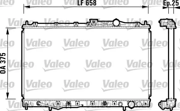 Valeo 734132 Radyatör Mitsubishi Galant
