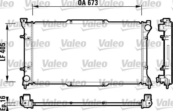 Valeo 734158 Radyatör Subaru Legacy