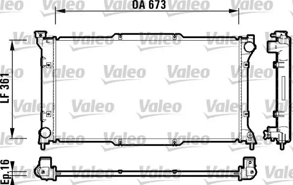 Valeo 734212 Radyatör Subaru Legacy