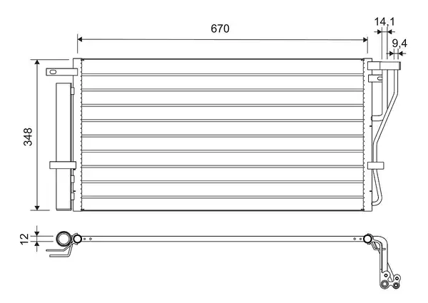 Valeo 814488 Kondenser Kia Carens