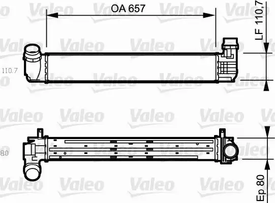 Valeo 818870 Turbo Radyatörü İntercooler Renault Megane III 2 0 Tce 1 9dci 08 Scenic 2 0 1 9dci 09
