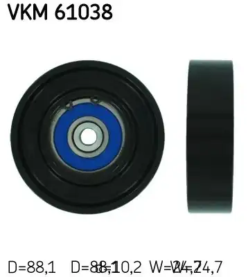 SKF Vkm 61038 V Kayış Gergi Kasnağı Toyota Yaris 1 0 1 3 99 10
