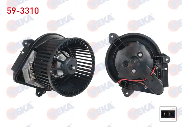 VEKA 59-3310 | Kalorifer Motoru Citroen Saxo 1996 2004 Peugeot 106 II 1996 2002