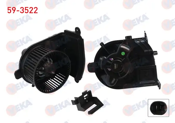 VEKA 59-3522 | Kalorifer Motoru 250w Renault Clio II 1998 2005 Symbol II 2008 2012
