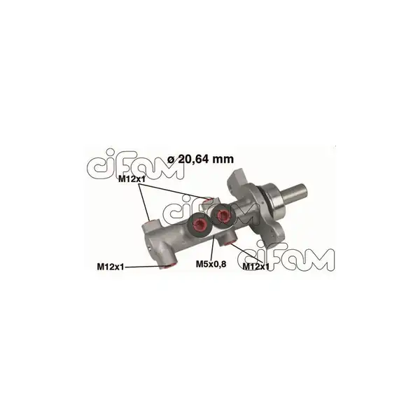 CIFAM 202-422 | Fren Ana Merkezi 1007 C2 C3 ABS siz Alüminyum For Lucas 20 64mm