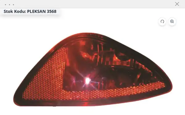 PLEKSAN 3568 | Arka Sis Farı Sağ Renault Clio III HB 2250168