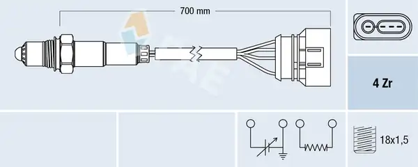 FAE 77135 | Lambda Sensörü Vag Go3 4 Pas Po3 T4 90