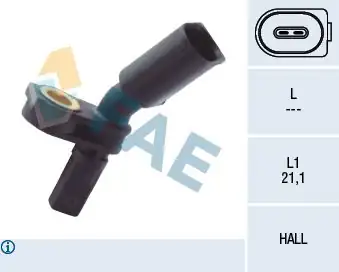 FAE 78103 | ABS Sensörü Ön Sağ Vag A1 A2 A3 Go7 Po4-5 Up! 00 -