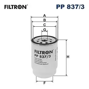 FILTRON PP837-3 | Yakıt Filtresi Lkw Man Tgl Tgm Tgs Tgx