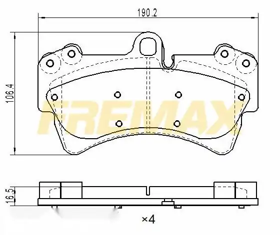 Fremax Fbp 1358 Ön Fren Balatası Corbon Formül VW Touareg Q7 Cayenne 2004