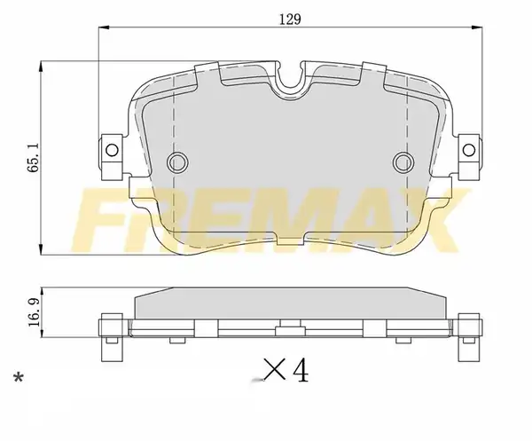 Fremax Fbp 1433 Arka Fren Balatası Corbon Formül VW Audi Q7 08 2015