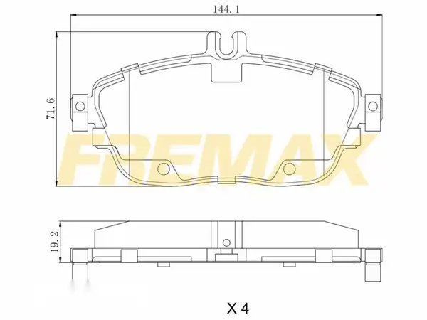 Fremax Fbp 1880 Ön Fren Balatası W117 W156 W176 W246