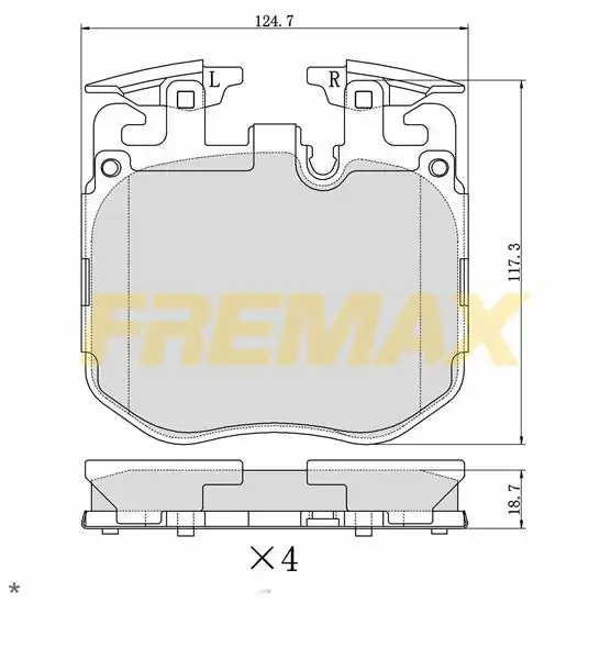 Fremax Fbp 2145 Ön Fren Balatası Corbon Formül Bmw G20 G30 G11 G12 G05 G06 M Performance Tip