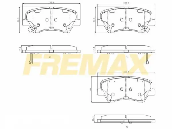 FREMAX FBP-5810 | Ön Fren Balatası (Corbon Formül) Hyundai-Kia