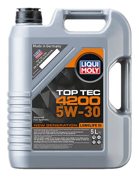 LIQUI MOLY 5W-30 Motor Yağı Tam Sentetik Top Tec 4200 5 Litre (8973)