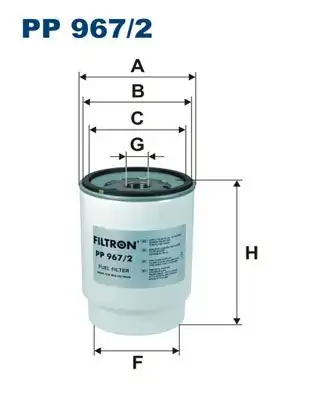 FILTRON PP967-2 | Yakıt Filtresi Doosan Kamaz Rostselmash 2467410