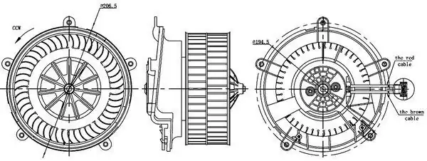 MAHLE AB17000S | Kalorifer Motoru BMW E65 66 67 02-09