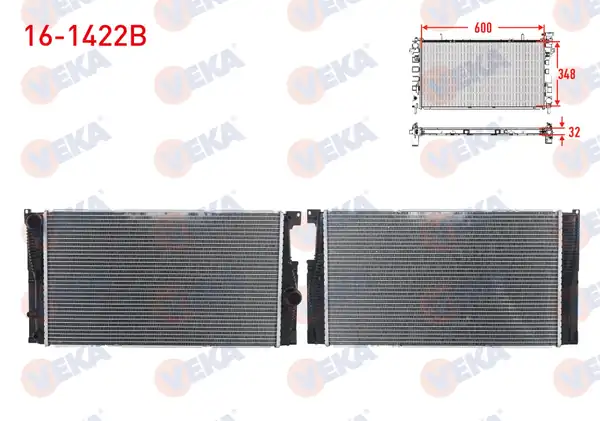 VEKA 16-1422B | Su Radyatörü Brazing Bmw 5 Serisi F10 520i 528i A T 2010