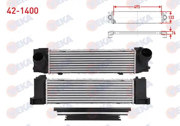 VEKA 42-1400 | Turbo Radyatörü İntercooler Bmw 3 Serisi F30 320 D 2011