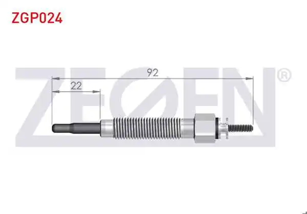 ZEGEN ZGP024 | Kızdırma Buji 12V Hyundai H100 | 10 Adet