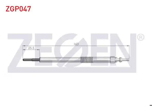 ZEGEN ZGP047 | Kızdırma Buji 7V Nissan Navara | 10 Adet