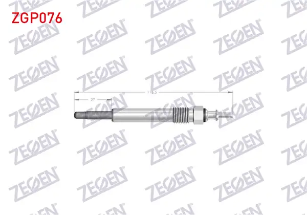 ZEGEN ZGP076 | Kızdırma Buji 11 5v Mercedes W202 W210 W463 W140 Om605 Om606 10 Adet