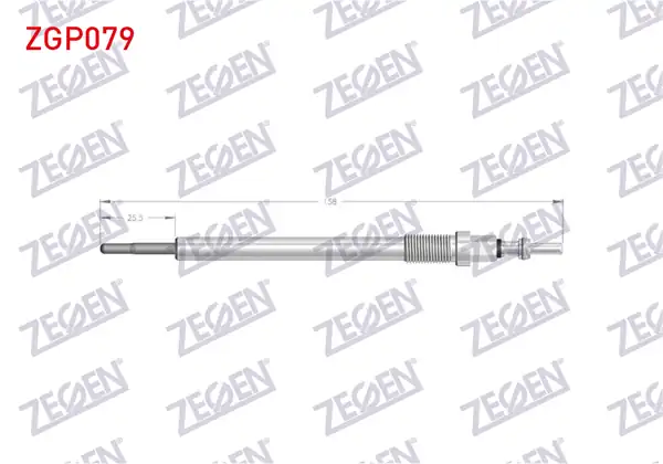 ZEGEN ZGP079 | Kızdırma Buji 7v Mercedes W176 W177 W204 W205 C257 W213 W639 W447 B907 B910 Om642 Om651 Om654 Om656 10 Adet