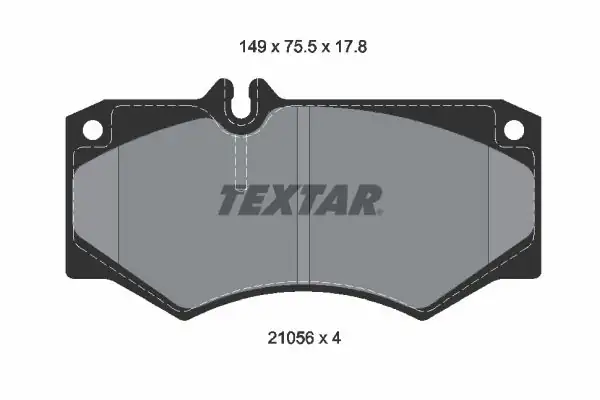 TEXTAR 2105601 | Fren Balatası W463 G Seri Ön