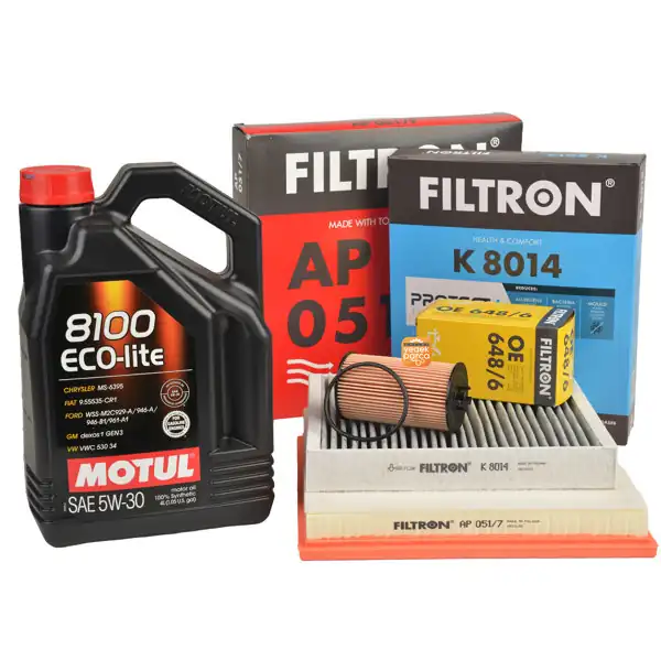 Periyodik Bakım Seti 1.4 Turbo Astra J-Cruze ( Motul 8100 ECO-Lite Dexos 1 Gen3 (4LT) - Filtron Filtre Seti )