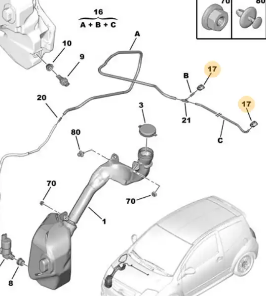 Citroen C2 2002 2009 Ön Fiskiye Memesi Frow Marka Adet Fiyat