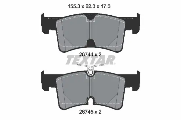 TEXTAR 2674401 | Fren Balatası Arka T7 Bm 20