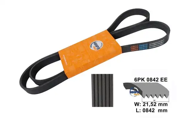 HMPX PARTS 6PK-0842 | Ee Vantilatör Kayışı Polo Tiguan Caddy Golf6 Golf7 Jetta Passat A3 Ibiza Bm