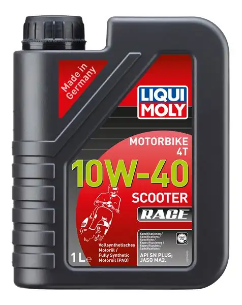 LIQUI MOLY 20826 | Motosiklet Yağı Motorbike 4t 10w 40 Sco Race 1 L Api Sp Jaso Ma2 6 Adet