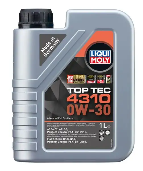 LIQUI MOLY 2361 | Top Tec 4310 Motor Yağı 0w 30 1litre Koli 6 Adet 6 Adet