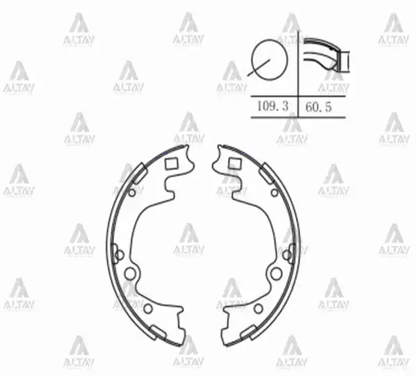 MAHER 00037 | Fren Balata Starex 04 11 Libero Kamyonet Pabuç Arka Oem Tip