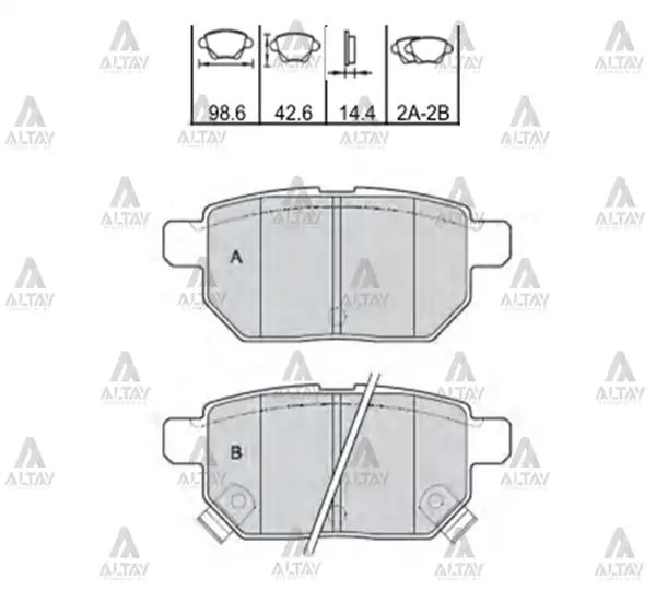 MAHER 00095 | Fren Balata Toyota Corolla Auris 07 19 Benzinli Dizel Disk Arka 1 Adet