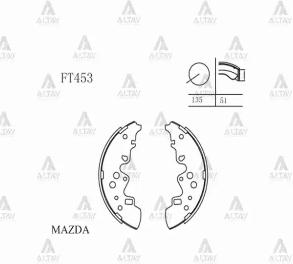 MAHER 00123 | Fren Balata E 2200 98 Pabuç Arka