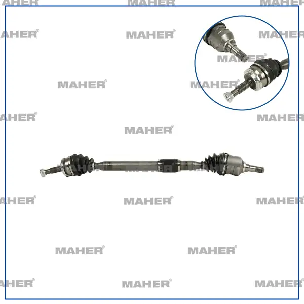 MAHER 01956 | Aks Komple Ön Corolla 07 14 Benzinli Manuel Auris 07 13 1 4 D4d Dizel Manuel Sağ 26x20x61 2x943mm