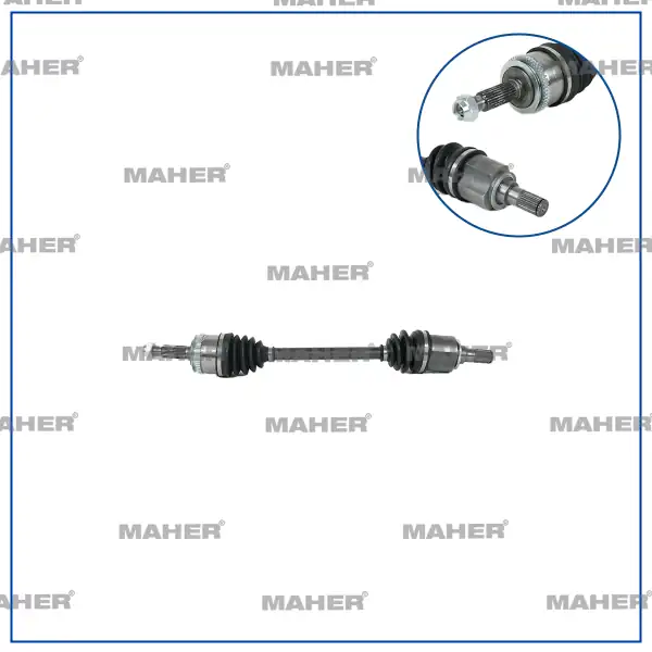 MAHER 18313 | Aks Komple Ön İ 10 08 13 Sol 1 1 12v ABS li 48 Dış M T 624mm
